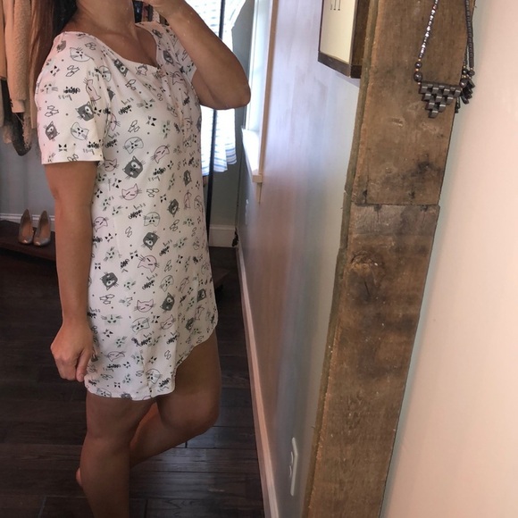 Elegant Emily one size soft kitty cat night shirt - Picture 2 of 5